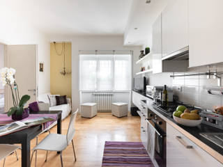Il Lambertone, Conteduca Panella architetti Conteduca Panella architetti Scandinavian style living room Purple/Violet