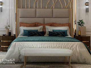 Luxury bedroom interior design in Dubai, Algedra Interior Design Algedra Interior Design Modern style bedroom