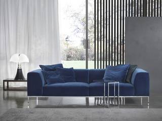 Exklusive Marelli Designer Sofa Kollektion, Livarea Livarea Modern Living Room Textile Blue