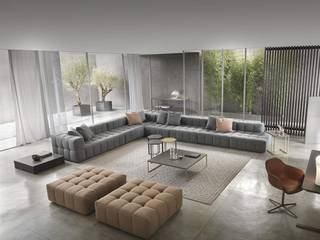 Exklusive Marelli Designer Sofa Kollektion, Livarea Livarea Modern living room Textile Amber/Gold