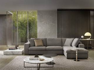 Exklusive Marelli Designer Sofa Kollektion, Livarea Livarea غرفة المعيشة الغزل والنسيج Amber/Gold