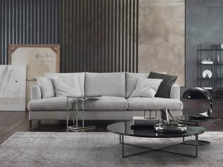 Exklusive Marelli Designer Sofa Kollektion, Livarea Livarea Phòng khách Dệt may Amber/Gold