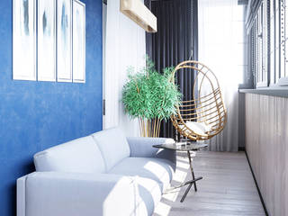Дизайн интерьера комнаты отдыха , Студия дизайна Натали Студия дизайна Натали Moderner Wintergarten
