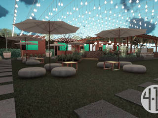 Sendero Picnic - Plazoleta de Comidas., 4.19Arquitectos 4.19Arquitectos Commercial spaces