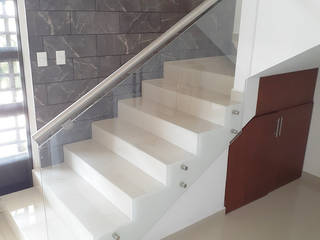 Proyecto.- BRISAS LA PUNTA, AR ALUMINIO & CRISTAL AR ALUMINIO & CRISTAL Stairs Glass