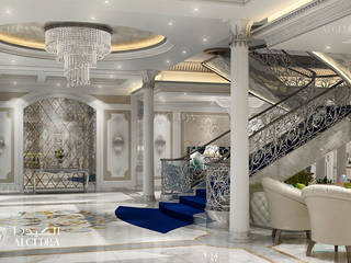 Classic style luxury villa design, Algedra Interior Design Algedra Interior Design Couloir, entrée, escaliers classiques