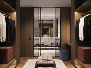 Habitación de Hotel en Budapest + GCA Architectts, Andreucabot Andreucabot Modern dressing room