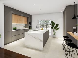COCINA BOSTON, ESTADOS UNIDOS, Arquitectura Viñas Arquitectura Viñas Modern kitchen