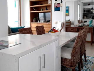 Remodela tu apartamento, Remodelar Proyectos Integrales Remodelar Proyectos Integrales Built-in kitchens کوارٹج White