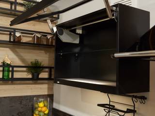 BLACK KITCHEN, ATÖLYE MUTFAK ATÖLYE MUTFAK Cocinas de estilo moderno Madera Acabado en madera