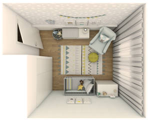Quarto de bebé SD, The Spacealist - Arquitectura e Interiores The Spacealist - Arquitectura e Interiores Modern Kid's Room