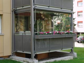 Balkonverglasung in Nürnberg, Fensterbau-Franken.de Fensterbau-Franken.de Balcony