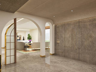 ENTRANCE LOBBY Aarth design Modern corridor, hallway & stairs ARCH , ENTRANCE LOBBY, HIDDEN DOOR