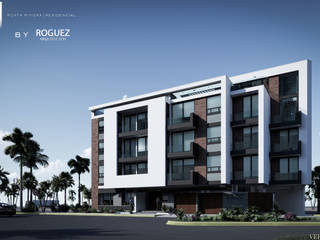 Punta Riviera RESIDENCIAL, Roguez Arquitectos Roguez Arquitectos บ้านระเบียง คอนกรีตเสริมแรง