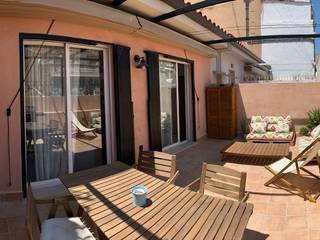 Renovación de terraza, Ruzafa, Valencia, MOABITA MOABITA Mediterranean style balcony, veranda & terrace