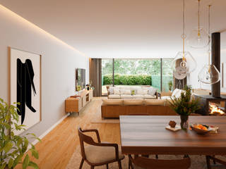 3D Images, FUSAO FUSAO Living room Concrete