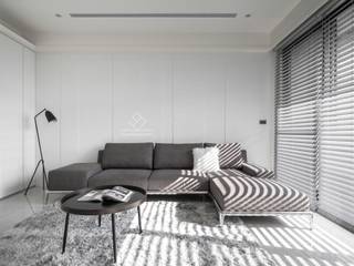 純．粹《春福水容》, 極簡室內設計 Simple Design Studio 極簡室內設計 Simple Design Studio Modern living room