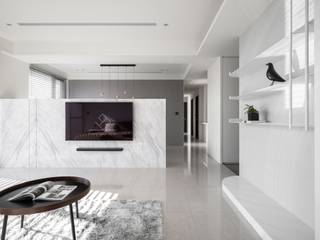 純．粹《春福水容》, 極簡室內設計 Simple Design Studio 極簡室內設計 Simple Design Studio Modern living room