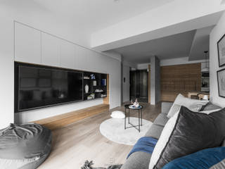 巧域設計-北歐WHITE-凝．聚, 巧域設計 巧域設計 Living room
