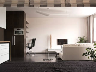Studiowohnung, 2L Concept 2L Concept Minimalistische Wohnzimmer