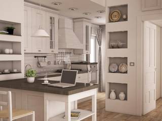 Render appartamento Via Adige, Giovanni De Laurentis Giovanni De Laurentis Kitchen