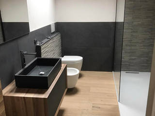 Bagno minimal, L&M design di Cinzia Marelli L&M design di Cinzia Marelli Modern Banyo Cam