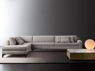 Divani, Luxroom Luxroom Modern living room Textile Amber/Gold