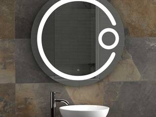 Espelho LED 80 Redondo , Fator Banho Fator Banho 現代浴室設計點子、靈感&圖片