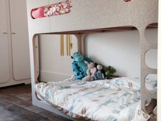 Bunk Bed, Moho Store Moho Store Minimalist bedroom Wood Grey