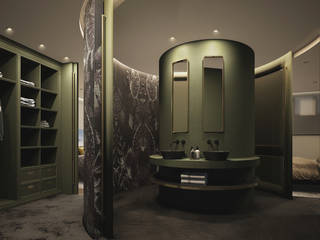 Ático en Madrid, DyD Interiorismo - Chelo Alcañíz DyD Interiorismo - Chelo Alcañíz Classic style bathroom Wood-Plastic Composite Green
