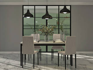 Sala da pranzo | Render fotorealistico, Margherita Memè Margherita Memè Modern dining room