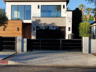 Automatic Driveway Gates Van Nuys. Aluminum and glass panel electric gates., OT Gates and Fence Repair OT Gates and Fence Repair