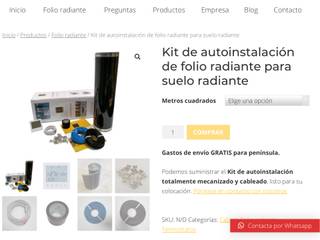 Kit de autoinstalación calefacción de folio radiante para suelo radiante/Grupo Cecather, CECATHER | FOLIO RADIANTE - SUELO RADIANTE ELECTRICO. CECATHER | FOLIO RADIANTE - SUELO RADIANTE ELECTRICO. Pavimento