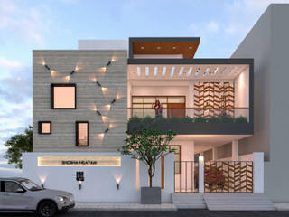 SHOBHA NIILAYAM, Ravi Prakash Architect Ravi Prakash Architect Casas unifamiliares Concreto reforzado