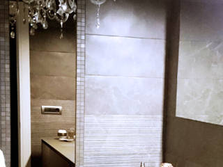 White & Brown: Classico Imperiale, Teresa Romeo Architetto Teresa Romeo Architetto Bathroom سرامک Amber/Gold