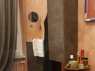 Boho-chic bathroom, Teresa Romeo Architetto Teresa Romeo Architetto オリジナルスタイルの お風呂 天然繊維 オレンジ