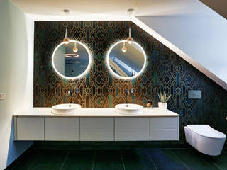 Badezimmer, Innenarchitektur Heike Enke Innenarchitektur Heike Enke Modern bathroom