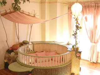 Fairyland Bedroom, Adaptiv DC Adaptiv DC Kamar tidur anak perempuan Kayu Beige