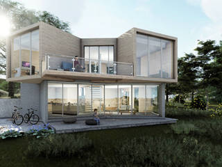 VIVIENDA DE VERANEO EL YALI, Olguin Arquitectos Olguin Arquitectos บ้านและที่อยู่อาศัย