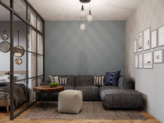 Квартира на ул. Дегунинская, Lierne design Lierne design Living room