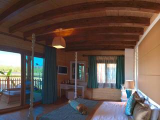 Antalya Ahşap Otel Projesi, Çağlar Wood House Çağlar Wood House Modern Living Room Wood Wood effect