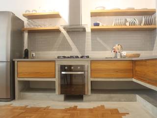 Apartamento Henrique Dumont, daniela kuhn arquitetura daniela kuhn arquitetura Muebles de cocinas