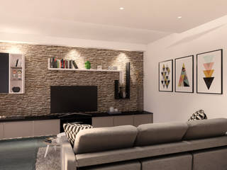 Appartamento M+S, Idea Design Factory Idea Design Factory Modern living room