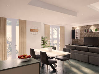 Appartamento M+S, Idea Design Factory Idea Design Factory Modern living room