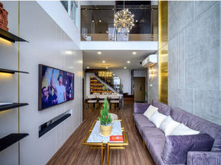 OPAL GARDEN DUPLEX – SỰ KẾT HỢP HOÀN HẢO GIỮA VẺ ĐẸP HIỆN ĐẠI VÀ TÂN CỔ ĐIỂN, Neo Classic Interior Design Neo Classic Interior Design Living room