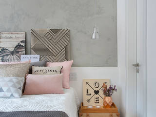Apartamento Leblon (ER), Claudia Infante Design Claudia Infante Design Kamar tidur kecil