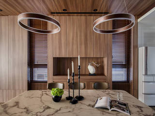 Eternal Moon - Residential Interior Design, 勻境設計 Unispace Designs 勻境設計 Unispace Designs Modern Dining Room