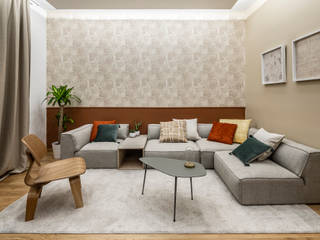 Ristrutturazione completa: Appartamento destinato ad affitti brevi, Architrek Architrek Modern living room