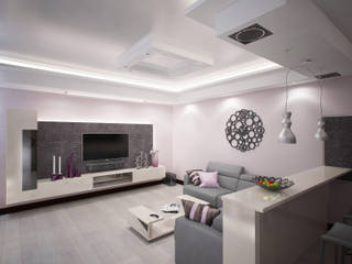 Квартира в ЖК Царицино, Elena Paramonova студия дизайна Elena Paramonova студия дизайна Living room