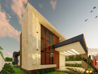 Casa 02, Habitus Arquitetura Habitus Arquitetura Single family home Concrete Blue